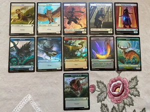 Juego Completo Magic The Gathering *Foil* Arte Completo Fichas de Doble Cara IKO Ikoria Set (11/11) - Imagen 1 de 5