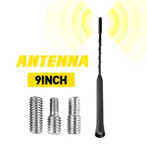9" inch Antenna Mast Black Power Radio AM/FM for CHEVROLET EXPRESS 1996-2024 New - Picture 1 of 14