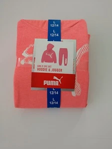 New! Girl's Puma Sweatshirt and Pants Outfit Size Large 12/14 - Picture 1 of 2