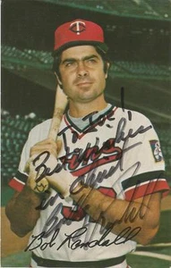 Minnesota Twins BOBBY RANDALL autographed 1980 Team Issue Postcard - Picture 1 of 1