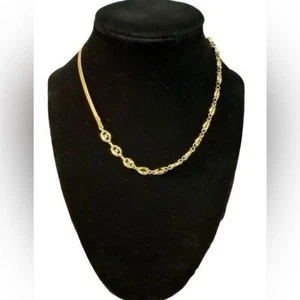Madewell Necklace Womens 15-18 inch Gold Plated Mixed Chain Choker Dress Jewelry - Picture 1 of 7