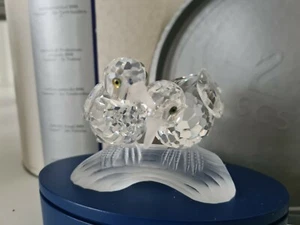 SWAROVSKI SCS 1989 CARING AND SHARING 'TURTLEDOVES'  **REDUCED** - Picture 1 of 4