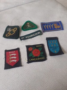 Cubs And Guides Vintage Cloth Badges - Picture 1 of 3