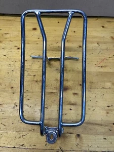 Harley Davidson chrome Sportster Dyna  rear fender luggage rack carrier - Picture 1 of 10