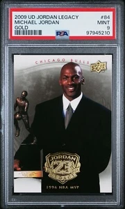 Michael Jordan Legacy 2009 Upper Deck dorado #84 PSA 9 como nuevo - Imagen 1 de 2