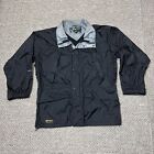 Eddie Bauer Ektek Shell Jacket Adult Mens Large Black Parka Coat 1990S Vintage