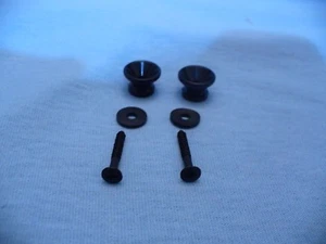 SCHWARZE GITARRENGURTKNÖPFE, ZWEIER-SET AKUSTIK/ST/TL-STIL - USA VERKÄUFER! - Bild 1 von 5