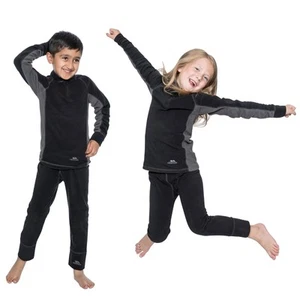 Trespass Bubbles Kids Base Layer Set Boys & Girls Long Sleeve Top and Trousers - Picture 1 of 15