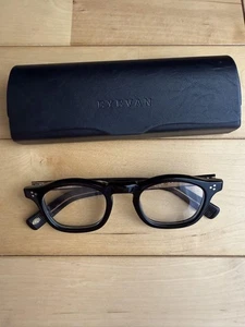 EYEVAN Sadler Black Glasses 47 (Large) Used Near Unused - Picture 1 of 4