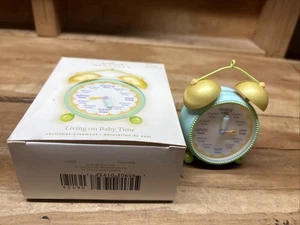 2008 HALLMARK Keepsake Ornament LIVING ON BABY TIME Clock Windup Sound & Motion - Picture 1 of 11