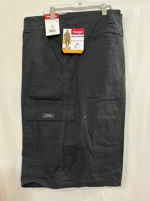 Pantalones Cortos Carga Wrangler Five Star Para Hombre Talla 48 10" Entrepierna Calce Relajado Negros Nuevos Foto 1 de 4