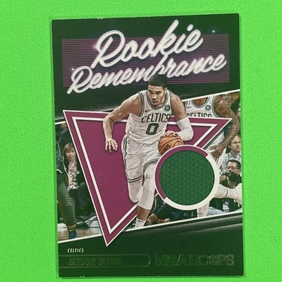 2021-22 Panini NBA Hoops - Rookie Remembrance Jayson Tatum #RR-JAY (MEM) - Image 1 of 2