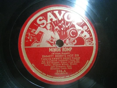 Emmett Berry's Hot Six Minor Romp / Berry's Blues *Savoy 594 10" 78 rpm - Image 1 of 4