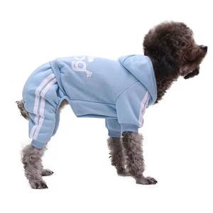 4 Leg Pet Dog Clothes Cat Puppy Coat Winter Hoodies Warm Sweater Jacket Clothing - Picture 1 of 14