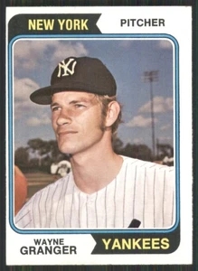 1974 Topps #644 Wayne Granger New York Yankees 2822 - Foto 1 di 2