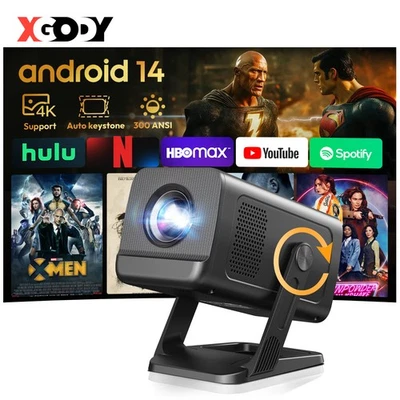 XGODY Gimbal 5 GO Video Beamer HD Projektor 1080P 8K 5G WiFi Heimkino Bluetooth - Bild 1 von 4