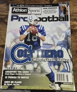 2008 NFL Pro Football Preview Issue Season Magazine Athlon Sports PEYTON MANNING - Picture 1 of 5