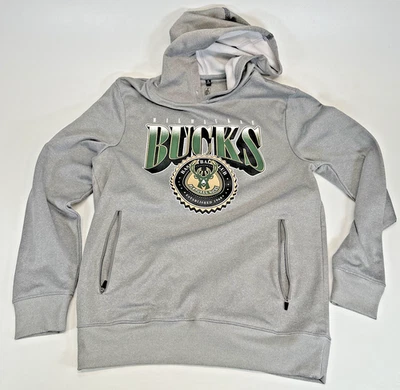 NBA Milwaukee Bucks NBA Baloncesto Club Polar Sudadera con Capucha Para Hombre Talla M, Bolsillos con Cremallera Foto 1 de 4