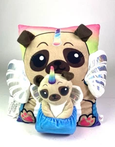 Justice Pegasus Unicorn Pug Dog Pillow - Picture 1 of 6