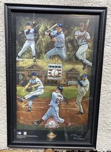 Artista impreso del Salón de la Fama de la MLB 2018 firmado #352/500 Jim Thome Chipper Jones 12X18 - Imagen 1 de 4