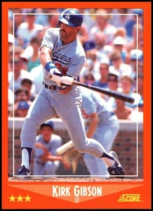 1988 Score Rookie & Traded #10T Kirk Gibson - FREE SHIPPING! - Picture 1 of 2