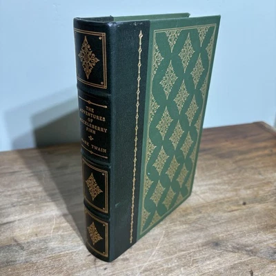 Adventures Of Huckleberry Finn Mark Twain Franklin Library Leather HC Gilt - Image 1 of 4