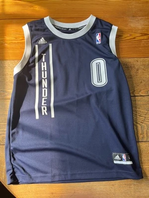 Russell Westbrook Oklahoma City Thunder Youth Large Blue Adidas NBA Jersey - Image 1 of 2