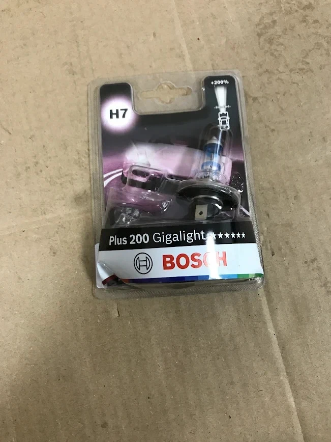 Bosch H7 477 Plus 200 Gigalight Headlight Bulbs 12V 55W PX26d - Image 1 of 3