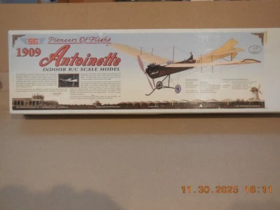 Modelo de avión RC interior vintage Sig Mfg pioneros de flite Antoinette Foto 1 de 4