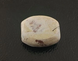 2000+ YEARS OLD AUTHENTIC ANTIQUE TIBETAN PEMA RAKA BLOOD AGATE FACETED BEAD - Picture 1 of 7