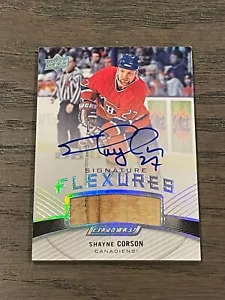 2019-20 Upper Deck Engrained Signature Flexures Shayne Corson Auto #SF-SC - Picture 1 of 2