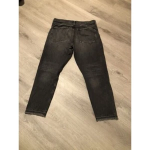 Jeans donna Agolde taglia 31 stile anni 90 bottoni mosca vita alta A077-842. Distressed - Foto 1 di 6
