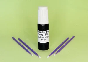 Lackstift Mercedes-Benz 696 / 9696 , Nachtschwarz uni , 10ml + 4 Lacktupfer - Bild 1 von 1