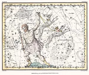 Astronomy Celestial Atlas Jamieson 1822 Plate-07 Art Paper or Canvas Print - Bild 1 von 1