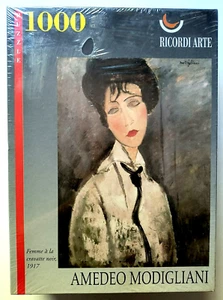 Rare: Puzzle 1000 Modigliani, Portrait of a Woman in a Black Tie, 18.7" x 25.7" - Picture 1 of 9
