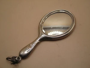 Specchio Chatelaine in miniatura in argento sterling Birmingham 1919 - Foto 1 di 5