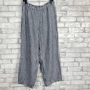 J.CREW Damen-Leinenhose Soleil blau-weiß gestreift MEDIUM BW555 neu mit Etikett - Bild 1 von 7