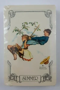Norman Rockwell Playing Cards New Unopened "Summer" Boys on swing - Picture 1 of 4