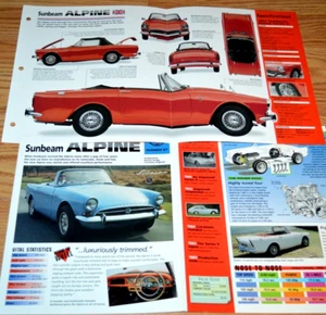 1967 Sunbeam Alpine Series V Spec Info Poster Original Brochure Ad Vintage 67 - Picture 1 of 1