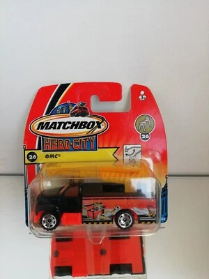 MATCHBOX GMC BUCKET TRUCK ON BLISTER - Immagine 1 di 3