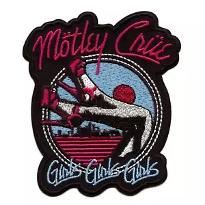 Toppa ufficiale Motley Crue "Ragazze Ragazze Ragazze" ricamata su ferro - Foto 1 di 2