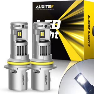 AUXITO 9004 HB1 LED Headlight Conversion Kit High Low Beam Bulbs 6000K White 2x