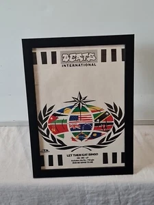 Beats International Let Eat Bingo 1990 gerahmtes Album WERBUNG MUSIK POSTER A4 8X12" - Bild 1 von 2