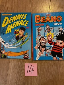 1x Dennis the Menace 1992 und 1x Beano 1999 Annuals guter Zustand - Bild 1 von 4