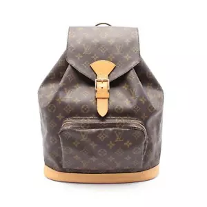LOUIS VUITTON Montsouris GM Rucksack Backpack M51135 Monogram Canvas Braun Ge... - Bild 1 von 11