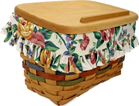 Longaberger Shades Of Autumn Recipe Basket 1994 Lid Liner Recipe Cards and More Cover