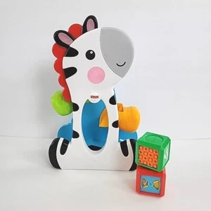 Fisher Price Roller Blocks Tumblin Zebra 3 Pezzi Ricambi Blocco Giocattolo Lotto H - Foto 1 di 18