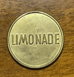 GERMANIA - GETTONE VINTAGE PUBBLICITÀ LIMONADE IN BRONZO PER BEVANDA LIMONATA - Picture 1 of 2