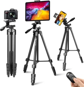 67-Inch Tripod for ipad iPhone, Camera Tripod for Phone with 2 in 1 Tripod Mo... - Picture 1 of 3