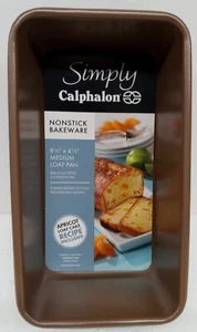 Simply Calphalon Nonstick Bakeware 8 1/2" x 4 1/2" Medium Loaf Pan .........5I - Picture 1 of 4